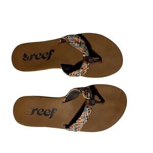 Reef Braided Strap Flip Flop Sandals – Women’s Size 9 (260 mm) – Boho Casual